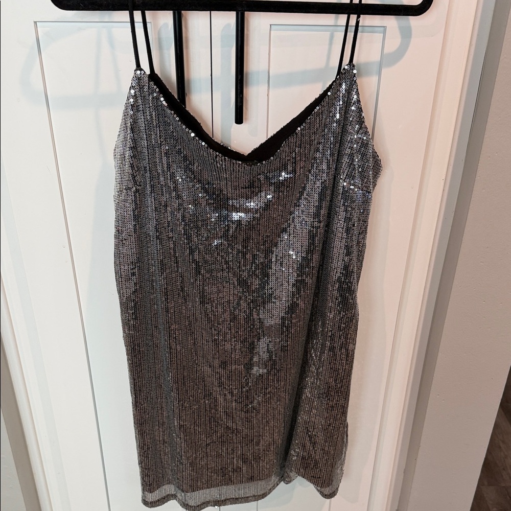 Wild Fable Silver Sequin Dress - Picture 7 of 9